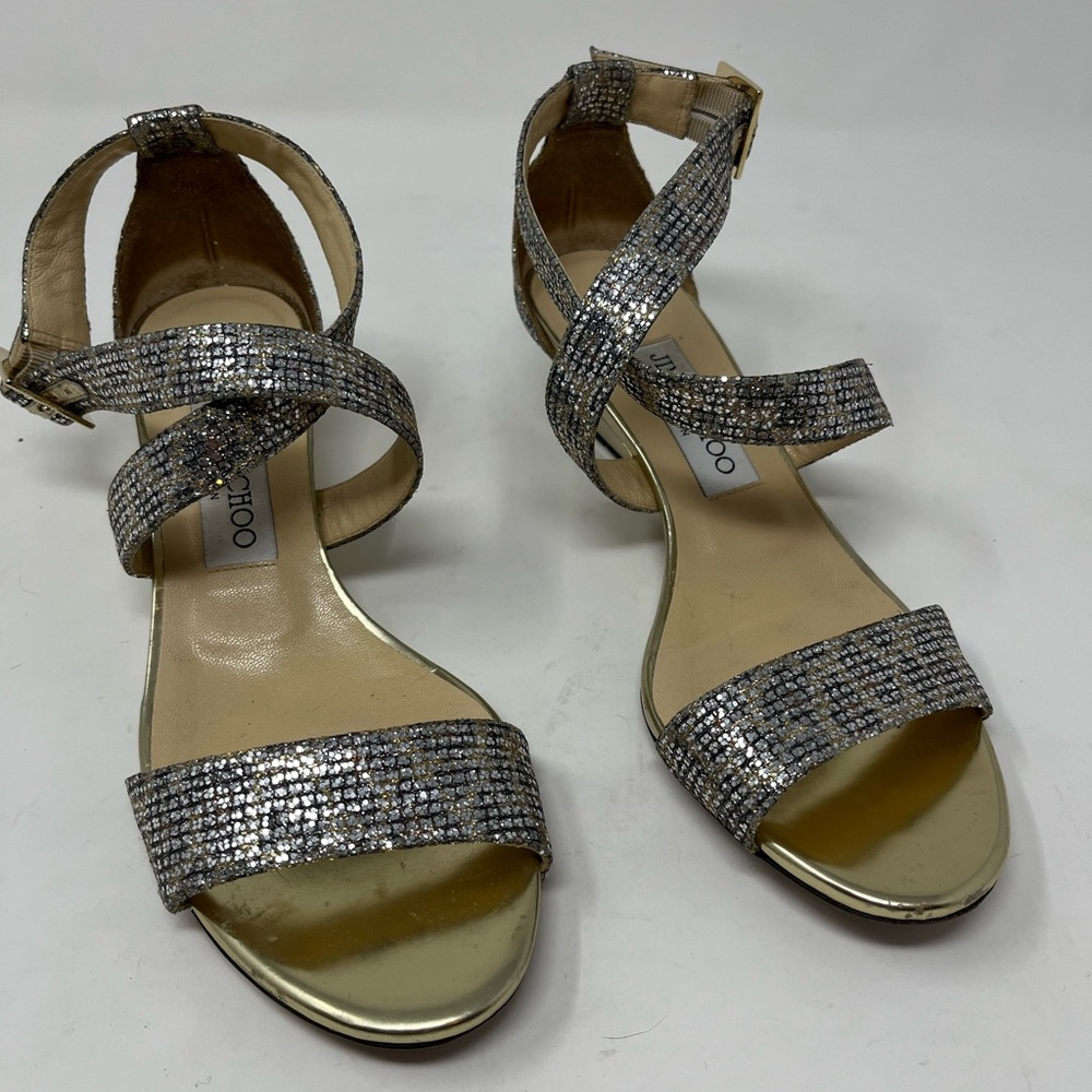 Jimmy Choo Chiara Wedge Sandals - Picture 5 of 8